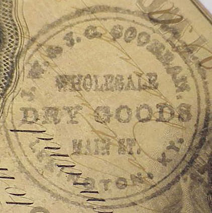 Stamp Wholesale Dry Goods Lexington, KY G-119